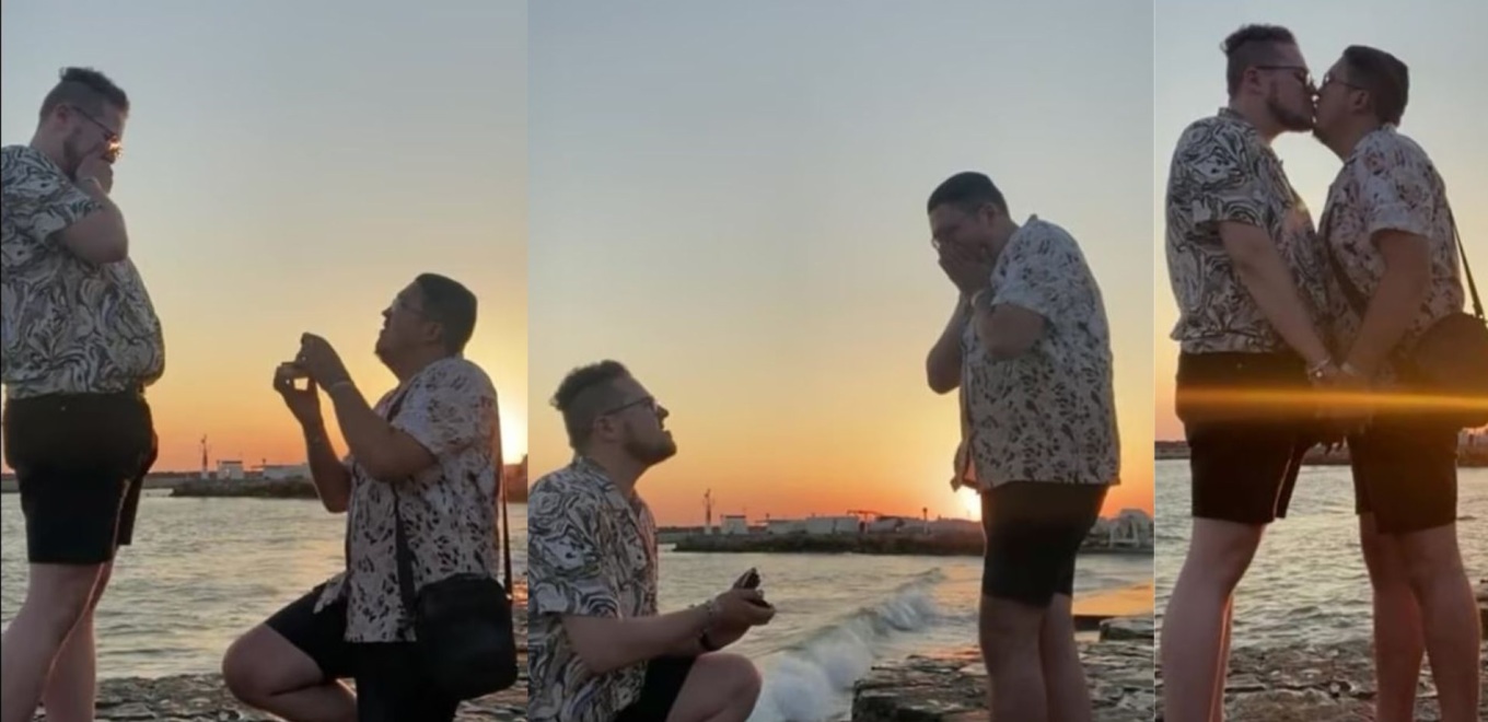 Ήρθαν στην Ελλάδα για διακοπές και εκείνη του έκανε πρόταση γάμου.