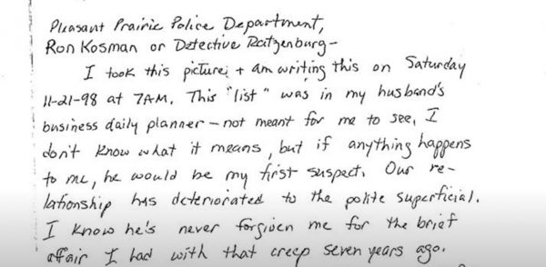 «Αν καταλάβω κάτι, είναι ο πρώτος ύποπτος»: επιστολή του 1998 αποκαλύπτει παγωμένο φόνο