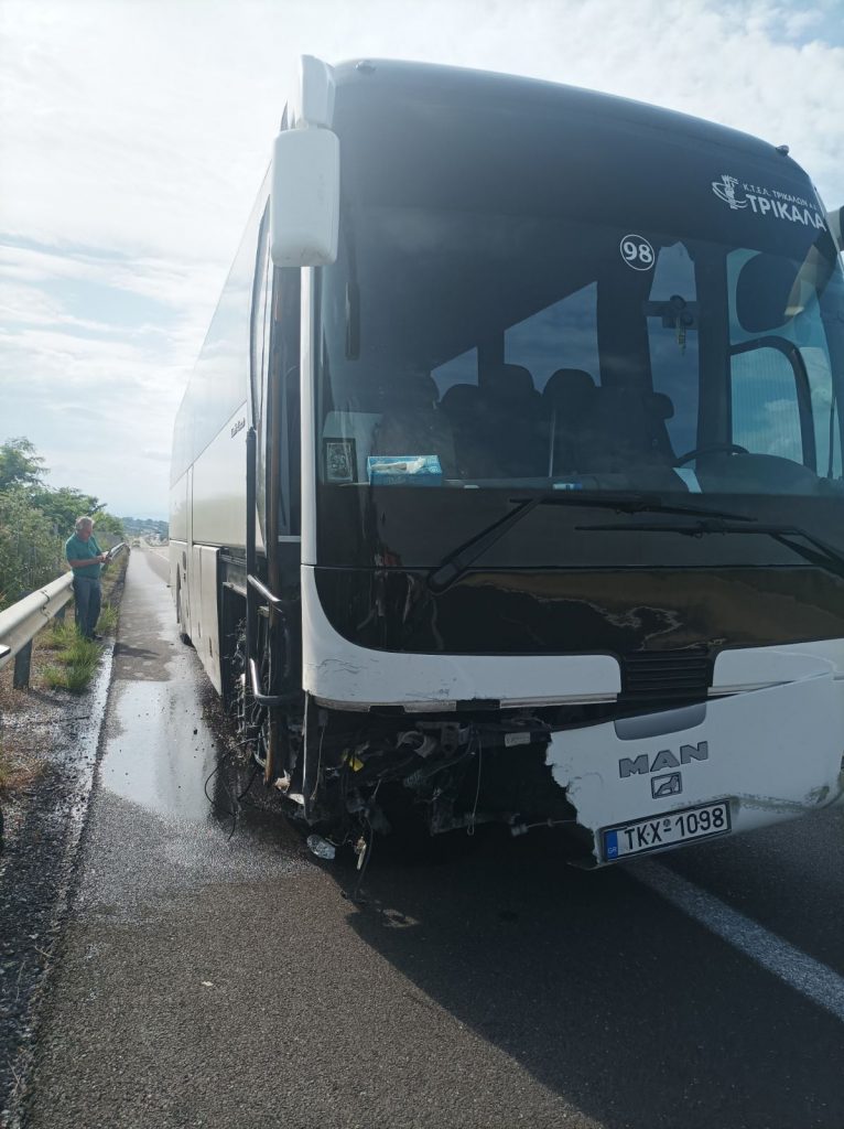 Ατύχημα λεωφορείου ΚΤΕΛ Τρικάλων